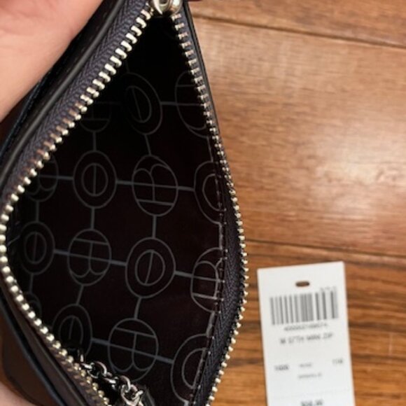 Henri Bendel Mini Leather Zip Coin Wallet - Picture 8 of 11